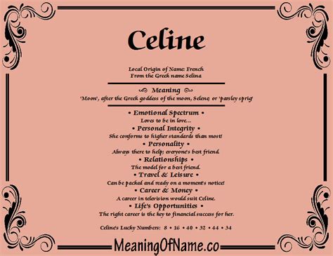 celine meaning